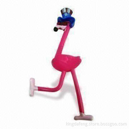 Pink Rooster with Solid Inside, Supports EN71, ASTM and ST2002 Safety Standards
